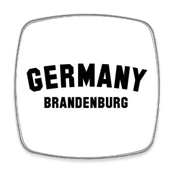 BRANDENBURG - Viereckiger Kühlschrankmagnet - Weiß - Vorne