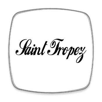 Saint Tropez - Square fridge magnet - white - Front