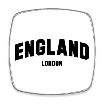 LONDON England - Square fridge magnet - white - Front