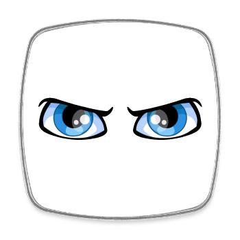 eyes - Square fridge magnet - white - Front
