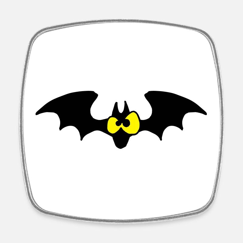 Chauve-souris - Magnet carré - blanc