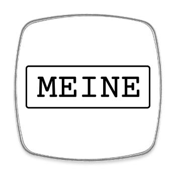 Meine Eigentum Besitz Geschenk - Viereckiger Kühlschrankmagnet - Weiß - Vorne