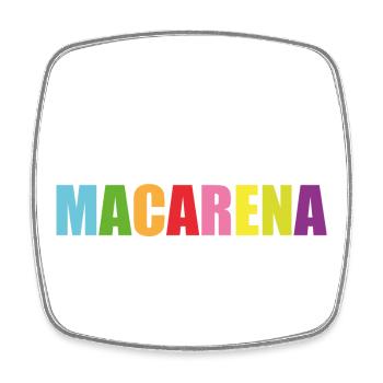hey Macarena - Viereckiger Kühlschrankmagnet - Weiß - Vorne