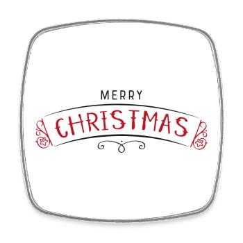 Christmas - Square fridge magnet - white - Front