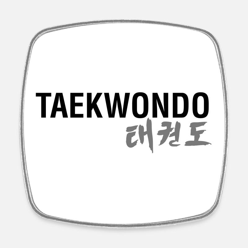 TAEKWONDO - Magnet carré - blanc