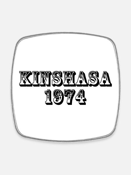 Kinshasa 1974 - Magnet carré - blanc