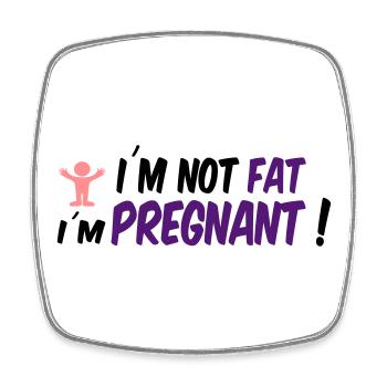 pregnancy - Square fridge magnet - white - Front