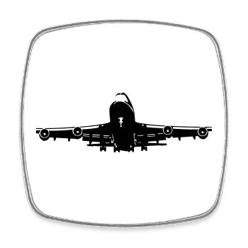 -747 - Magnet carré - blanc - Devant