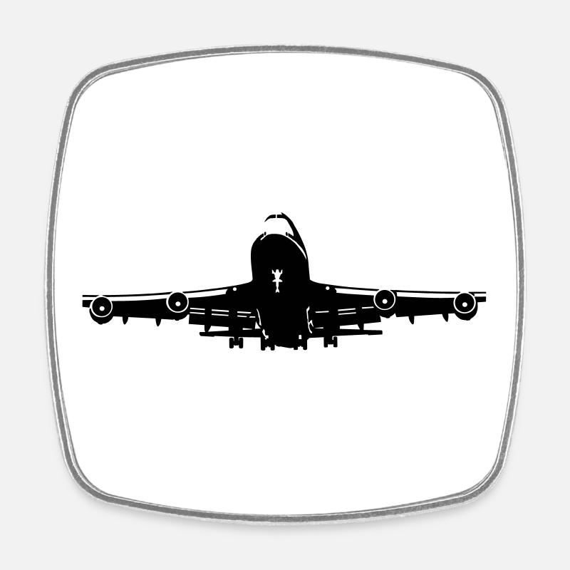 747 - Viereckiger Kühlschrankmagnet - Weiß