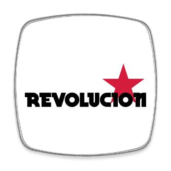 [ Revolucion ] - Magnet carré - blanc - Devant