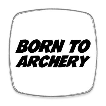 Born to Archery - Magnet carré - blanc - Devant
