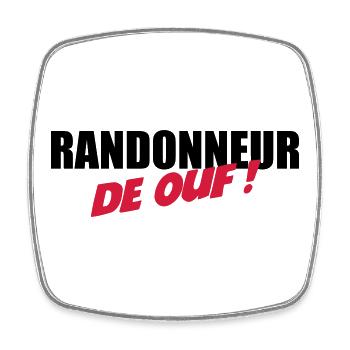 Randonneur de ouf ! - Magnet carré - blanc - Devant