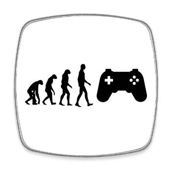 Gamer / Gaming - Magnet carré - blanc - Devant