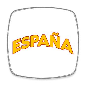 Spain 5 - Square fridge magnet - white - Front
