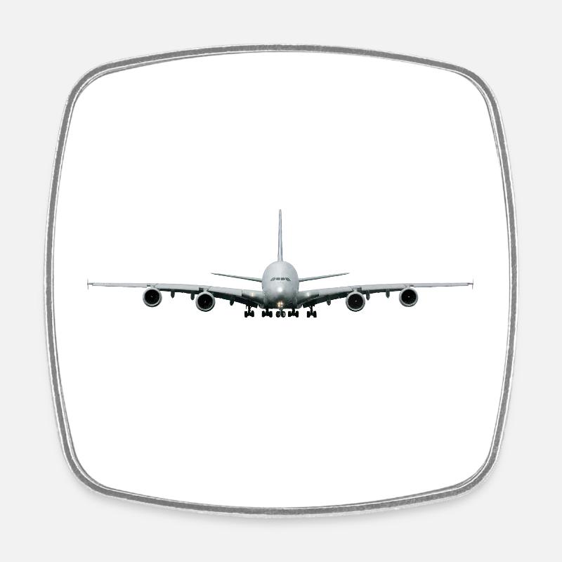 A-380 - Viereckiger Kühlschrankmagnet - Weiß