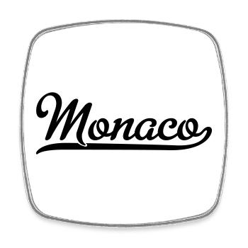 Monaco - Viereckiger Kühlschrankmagnet - Weiß - Vorne