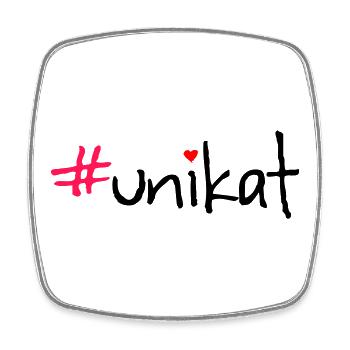 #unikat - Viereckiger Kühlschrankmagnet - Weiß - Vorne
