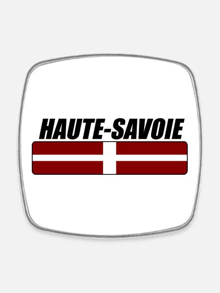 Haute Savoie - Magnet carré - blanc