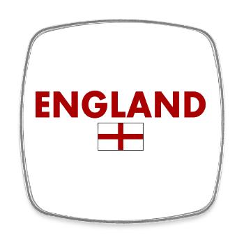England - Square fridge magnet - white - Front