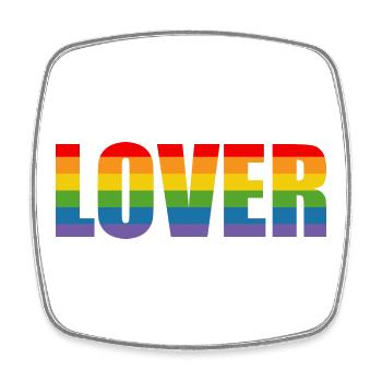 LGBT Regenbogen Lover LGBT lgbtqi queer - Viereckiger Kühlschrankmagnet - Weiß - Vorne