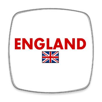 England - Square fridge magnet - white - Front