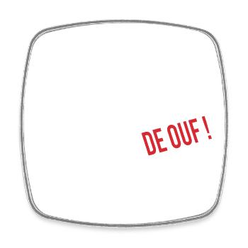 Bretonne de ouf - Magnet carré - blanc - Devant