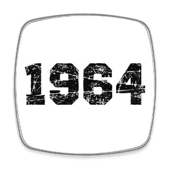 1964 - Square fridge magnet - white - Front