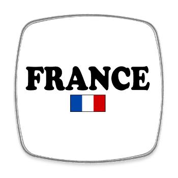FRANCE FRENCH FLAG - Square fridge magnet - white - Front