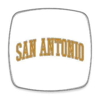 San Antonio Vintage Arc - Square fridge magnet - white - Front