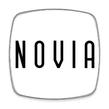 Novia Girlfriend Engagement Bridal Shower Wedding - Square fridge magnet - white - Front