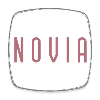 Novia Girlfriend Engagement Bridal Shower Wedding - Square fridge magnet - white - Front