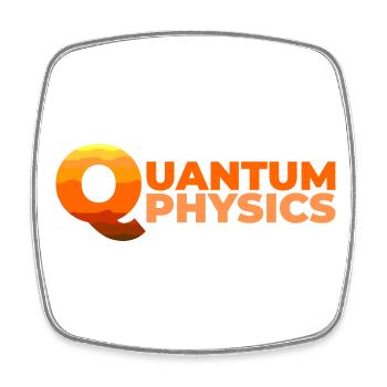 Quantum Physics - Square fridge magnet - white - Front