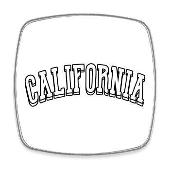 Chemise californienne - Magnet carré - blanc - Devant