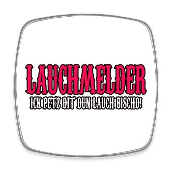 lauchmelder lauch shirt - Viereckiger Kühlschrankmagnet - Weiß - Vorne