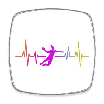 Handball Handball Player Women Handball - Square fridge magnet - white - Front
