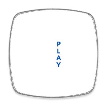 Je suis occupé: désolé une autre fois - Square fridge magnet - white - Front