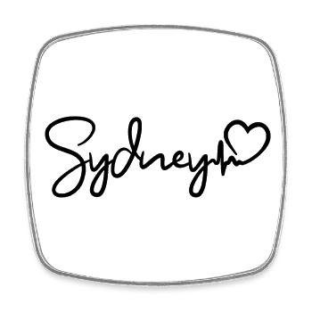 Sydney Herzschlag Australien Stadt Sydney - Viereckiger Kühlschrankmagnet - Weiß - Vorne