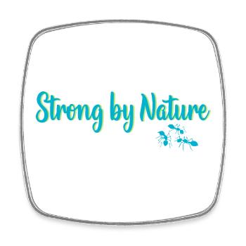 Strong by Nature - Square fridge magnet - white - Front
