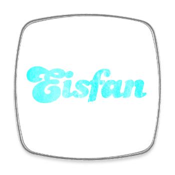 Eisfan cool Statement Eiscreme Eis Eiskrem Fan - Viereckiger Kühlschrankmagnet - Weiß - Vorne