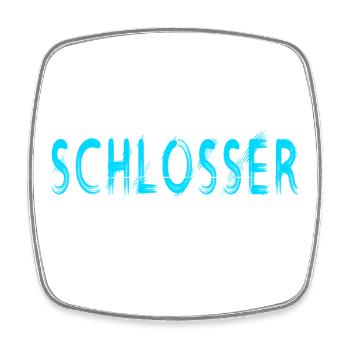 Schlosser Handwerker Design - Viereckiger Kühlschrankmagnet - Weiß - Vorne