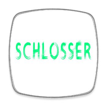 Schlosser Handwerker Design - Viereckiger Kühlschrankmagnet - Weiß - Vorne