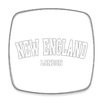 New England London Retro - Square fridge magnet - white - Front