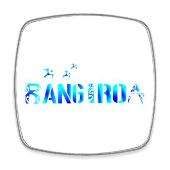 RANGIROA - Magnet carré - blanc - Devant