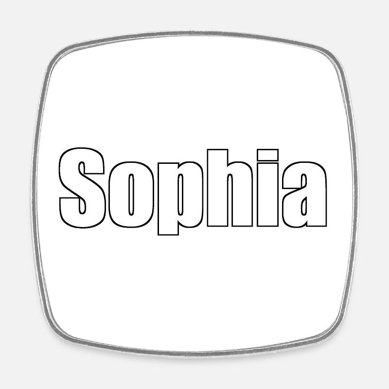Sophia - (Nom du peuple) - Magnet carré - blanc