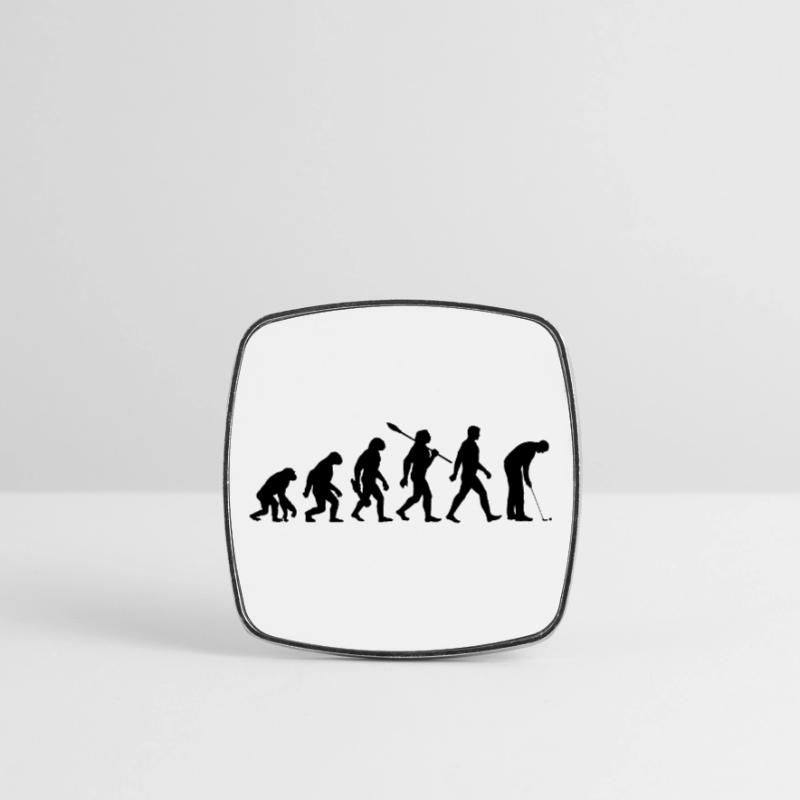 Evolution Minigolf - Miniature Golf - Hole Golf Square fridge magnet