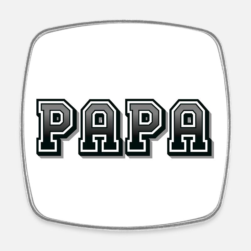 DAD - Square fridge magnet - white