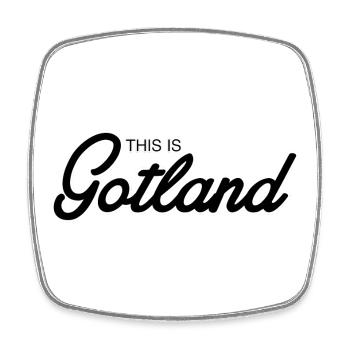 Das ist Gotland - Viereckiger Kühlschrankmagnet - Weiß - Vorne