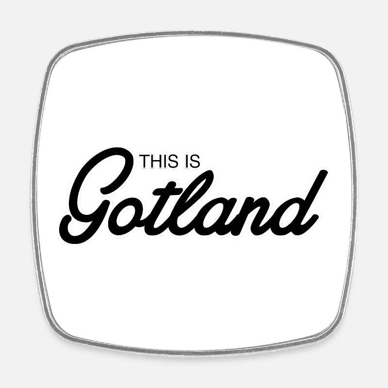 C’est Gotland - Magnet carré - blanc