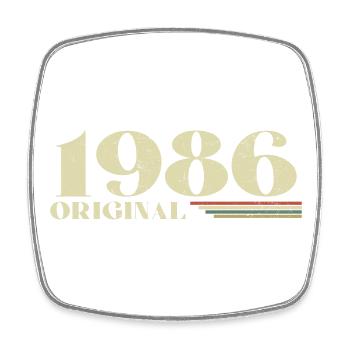 Original 1986 Vintage 1986 Retro Birthday 1986 - Square fridge magnet - white - Front