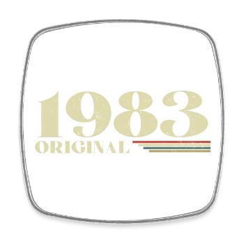 Original 1983 Vintage 1983 anniversaire 1983 rétro - Magnet carré - blanc - Devant